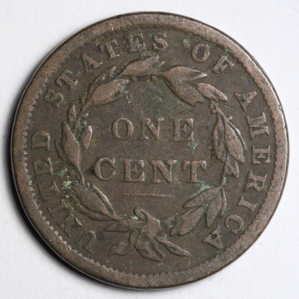 1838 Coronet Head Large Cent CHOICE FINE E164 WUCT