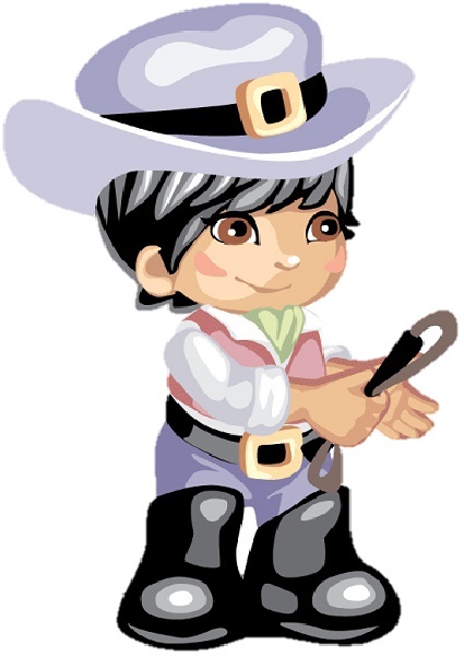 30 Custom Little Western Cowboy Personalized Address Labels