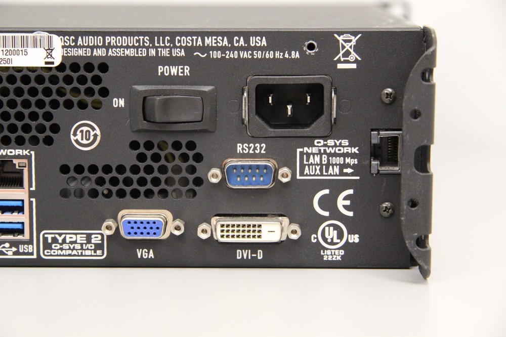 QSC Q-SYS Core 250i Integrated System Processor