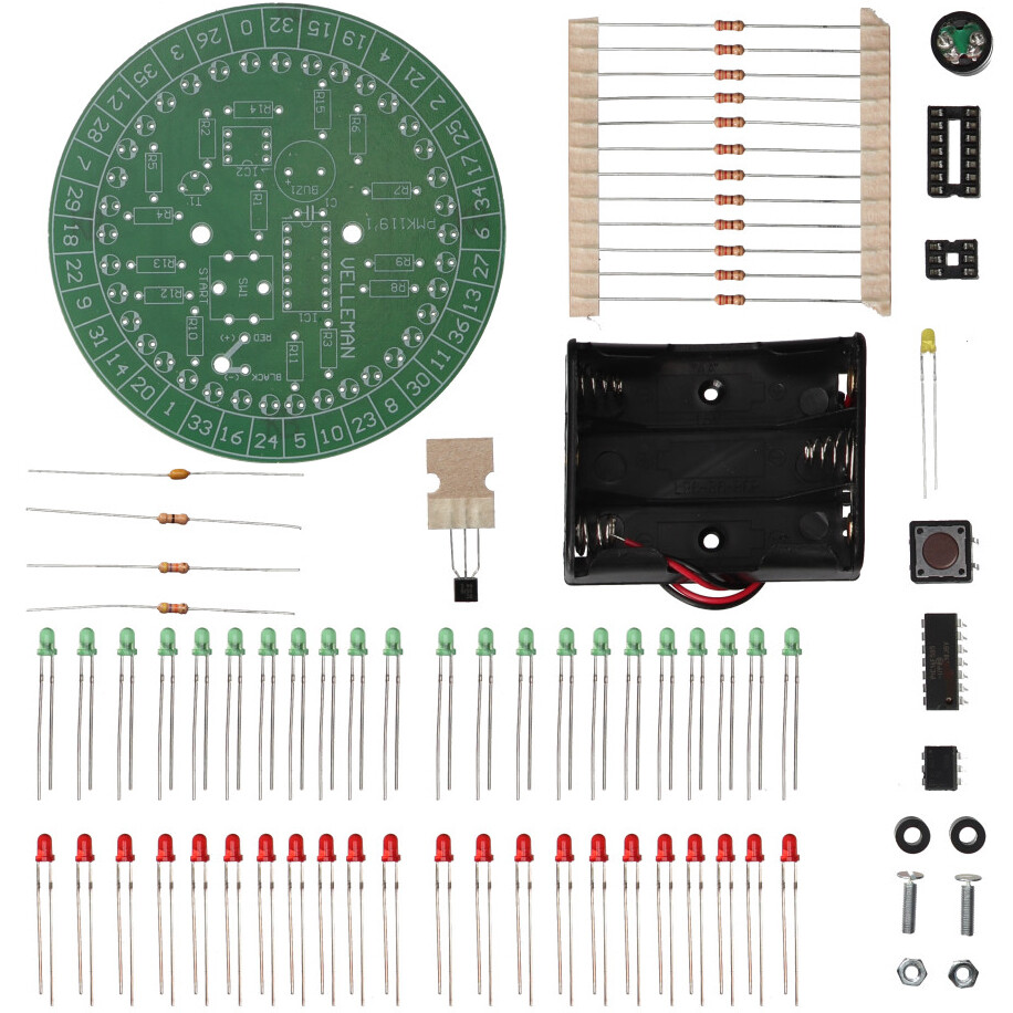 Whadda Roulette Wheel - Soldering Practice & Electrical Engineering D.I.Y. Kit