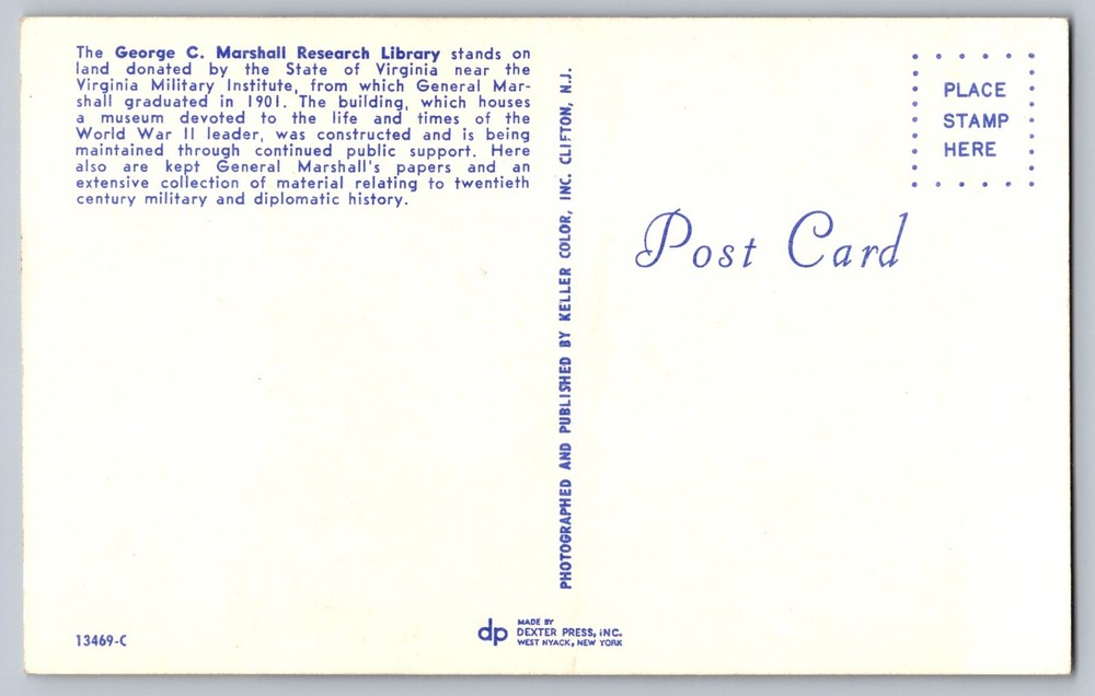 #1289 George Marshall FDC Maxi Card
