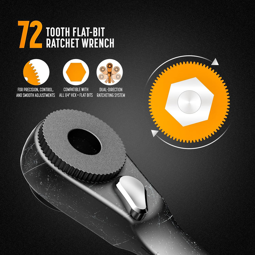 Flat-End Ratchet Driver Designed for Leatherman Models - Compatible with Multi-T