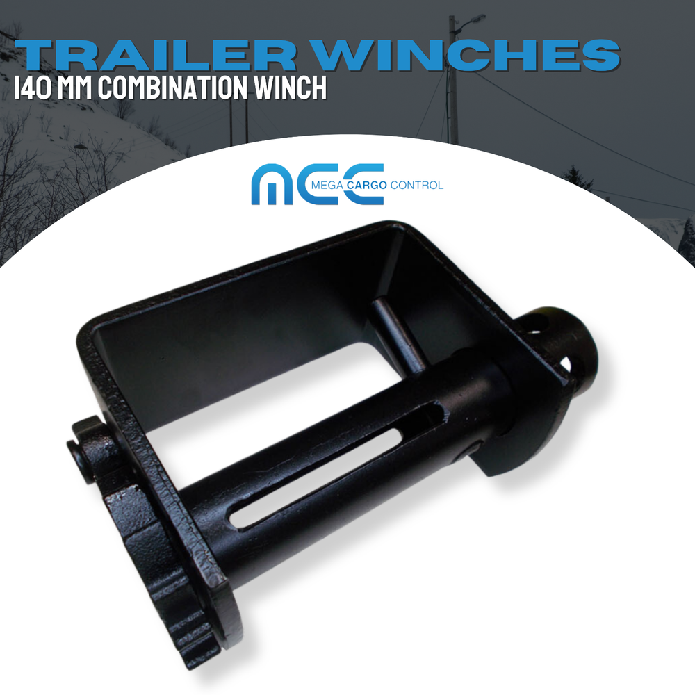 1 Pack Combination Weld-On Winch Flatbed Trailer Winch for 2" - 4" Winch Strap