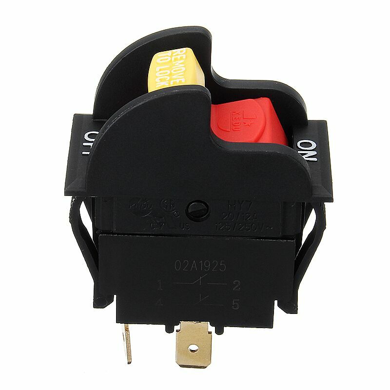 Kedu hy7 self locking switch self locking device up and down pull switch 250v12a