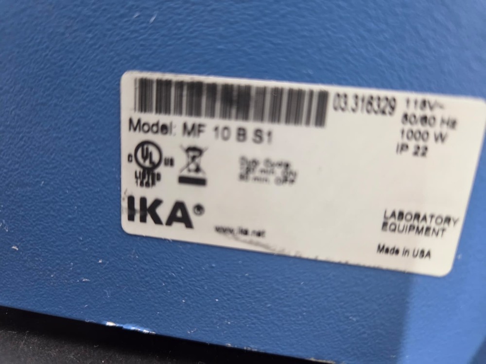IKA MF10 Basic S1 Grinder .FOR PARTS