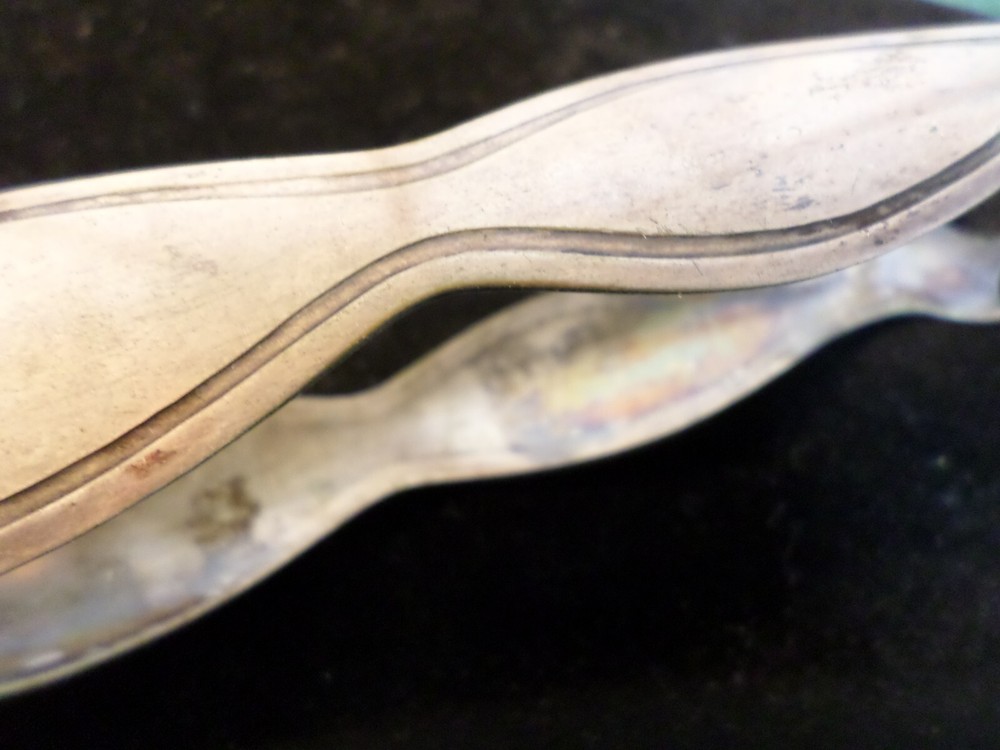 Beautiful Vintage Decorative Silverplate Ice Cube Tongs