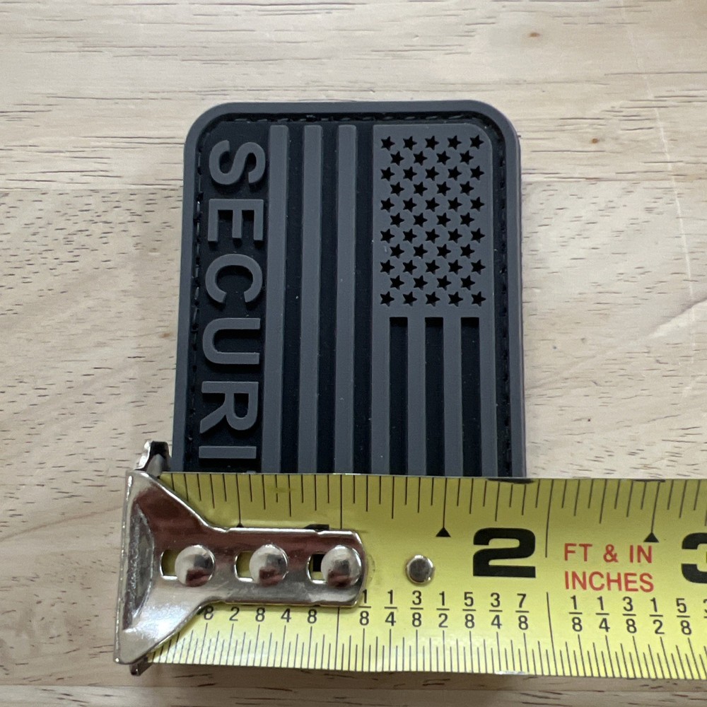 USA Flag Security Tactical Patch [PVC Rubber- Hook n Loop