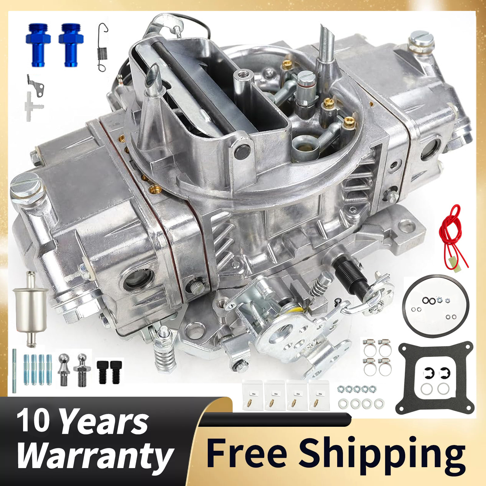 Carburetor For 4150 Holley Brawler 4 Barrel 650 CFM Double-Pumper Electric Choke