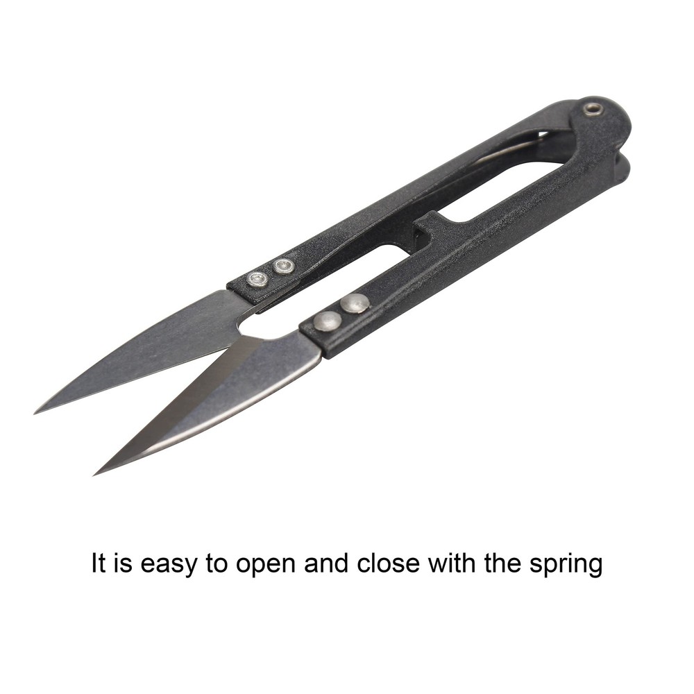 Ryalan Sewing Scissors Yarn Thread Cutter 4.1inch Mini Small Snips Black