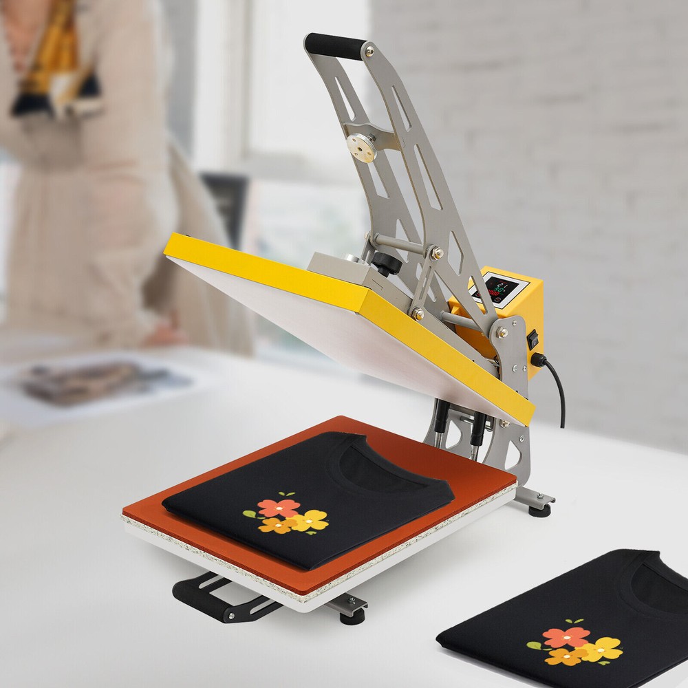 Clamshell Semi-Auto Open Heat Press Machine with Slide Out Function Heavy Duty