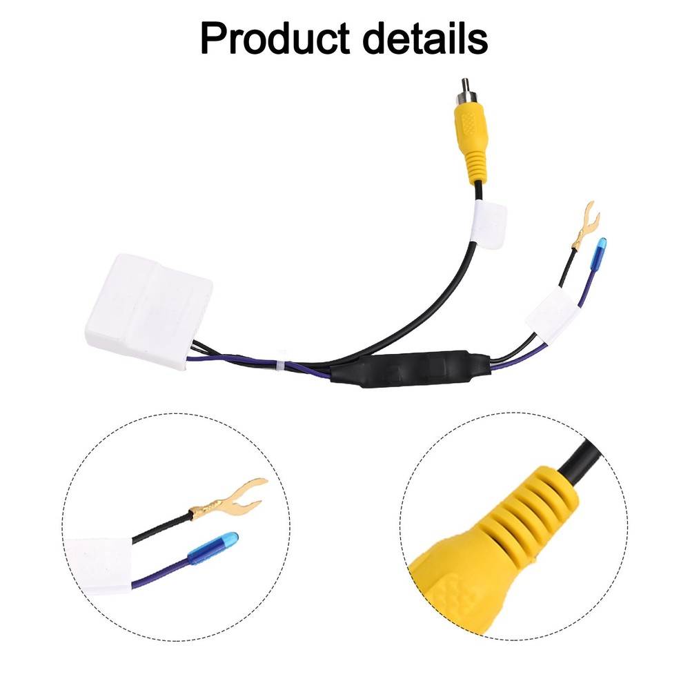 Compact Car Reverse View Adapter Cable for KIA Easy Installation 12V Input