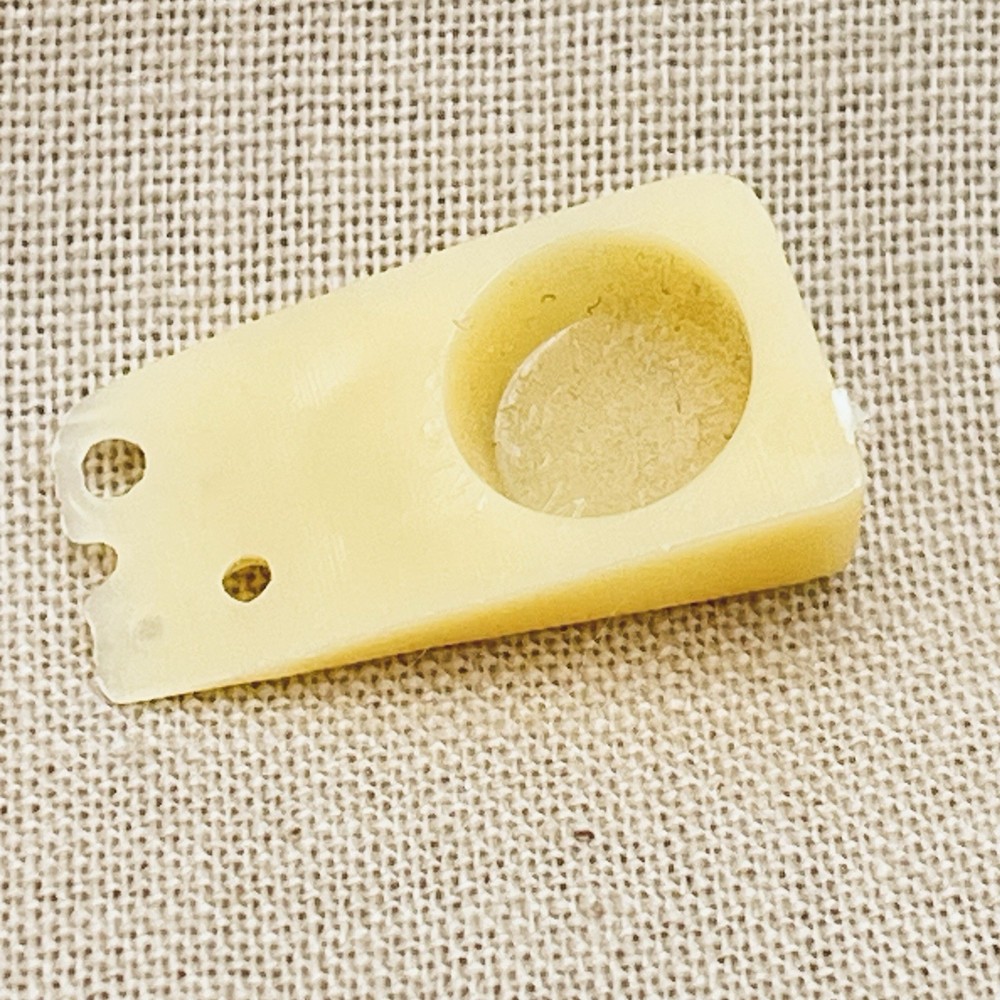 Vintage Miniature Mini Small Plastic West Germany White MOUSE & CHEESE Figurine