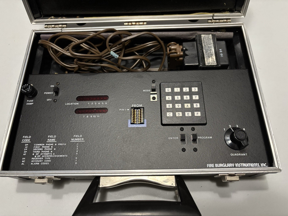 Fire Burglary Instruments 110 Security System Programmer || Untested - FOR PARTS
