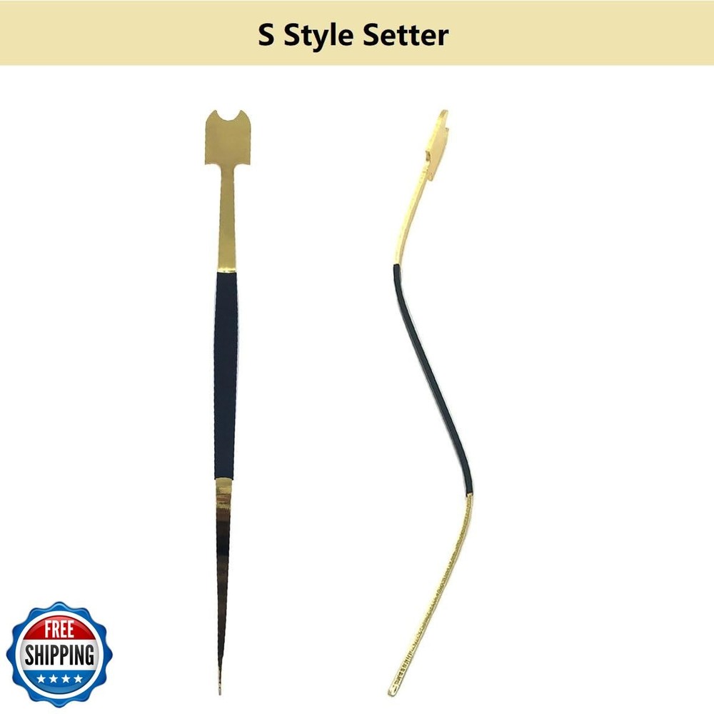 TUOREN 4Pcs Cello Sound Post Tool Set Include Straight S Style Po