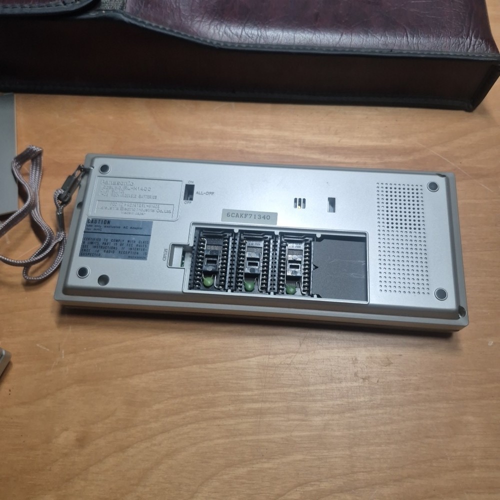 Vintage Panasonic RL-H1400 HHC Computer - with printer / leather case untested