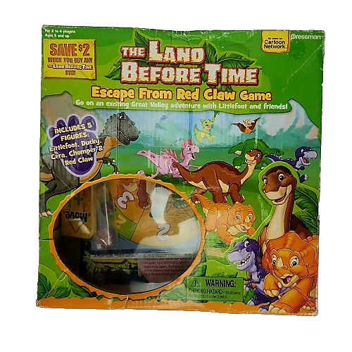 The Land Before Time: Escape from Red Claw Board Game-Complete