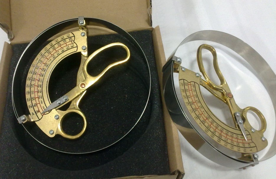 Scissor Type Ring Compass Cap Hat Size Measuring Tool Hand Held Millinery Sizer