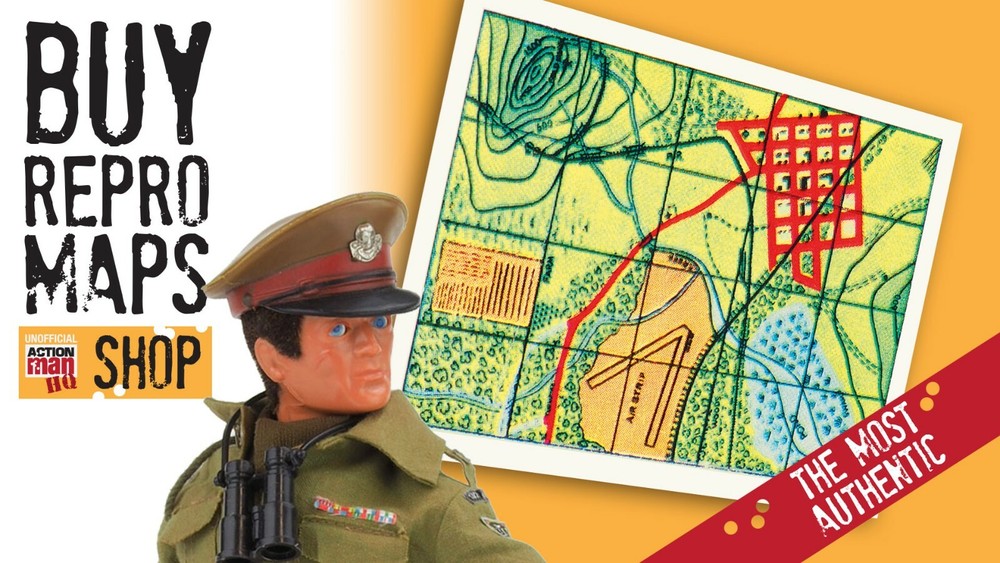 Action Man Map (repro) Countryside