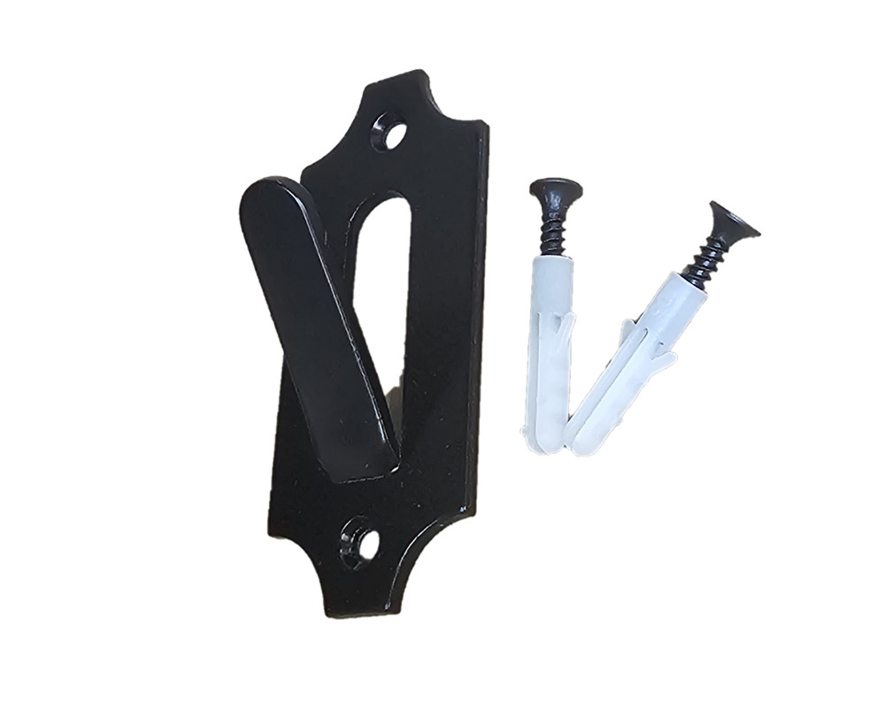 Wall Mount Bracket Skull Hanger Steel Black P911101