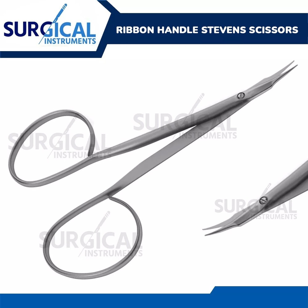 Ribbon Handle Stevens Scissors Surgical Instruments Curved German Grade