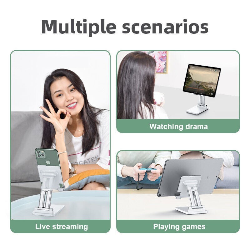 Adjustable Cell Phone Tablet Stand Desktop Holder Mount Mobile Phone iPad iPhone