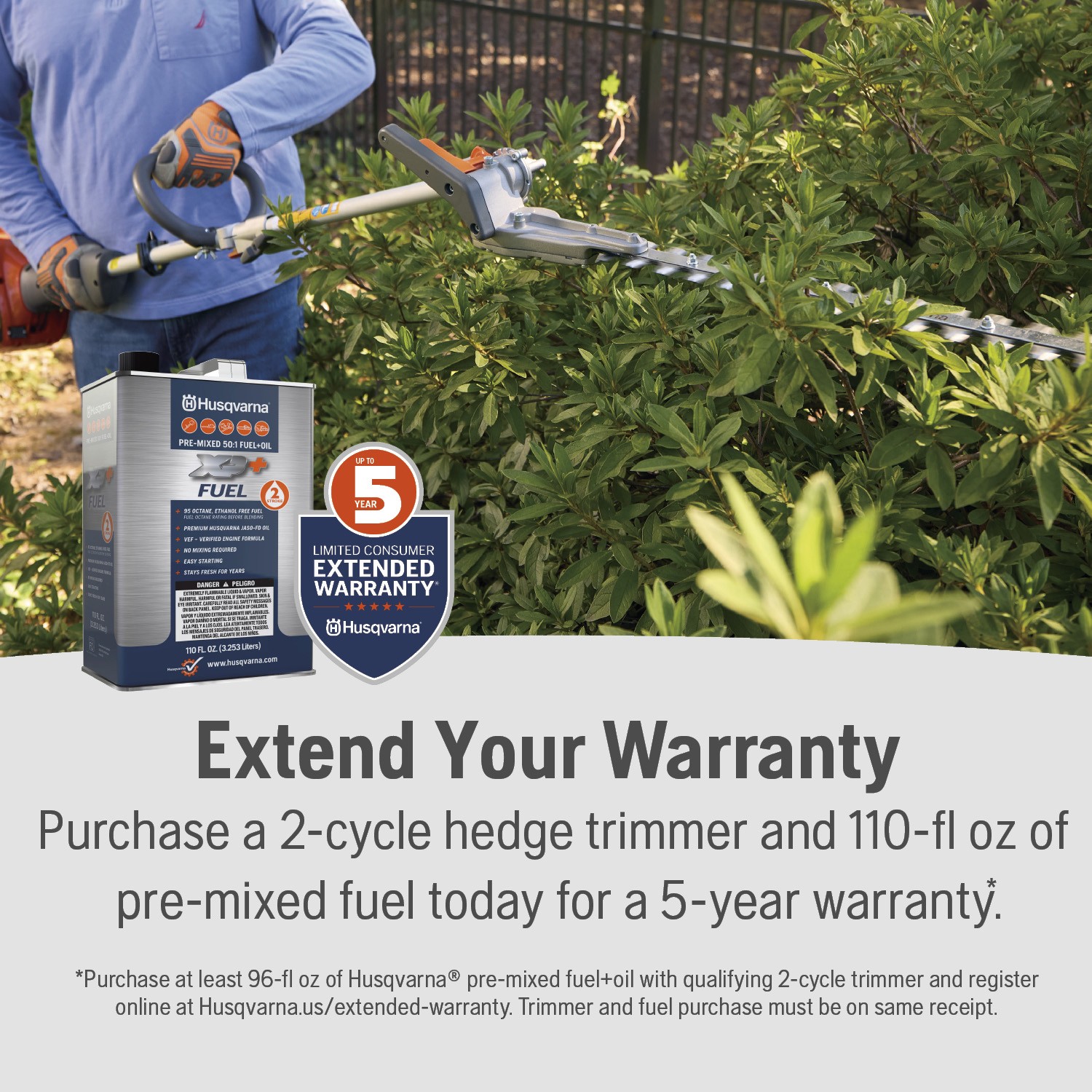 Husqvarna 122LKH Gas Hedge Trimmer, Multi-Purpose Tool with Hedge Trimmer