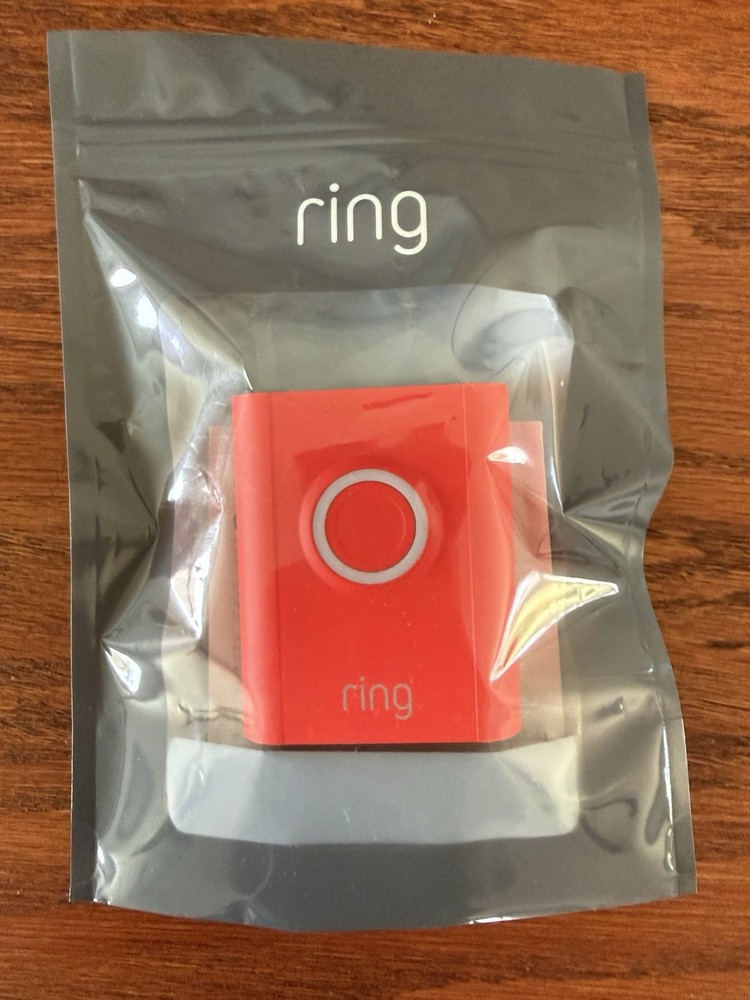 (NEW) Ring Interchangeable Faceplate for  Video Doorbell 13 Fire Cracker