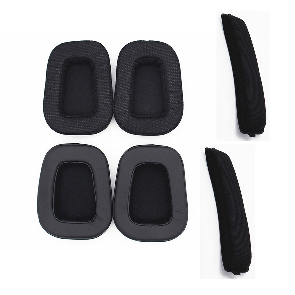Mesh/Leather Earcups Headset Head Beam Replacement For Logitech G933 G633