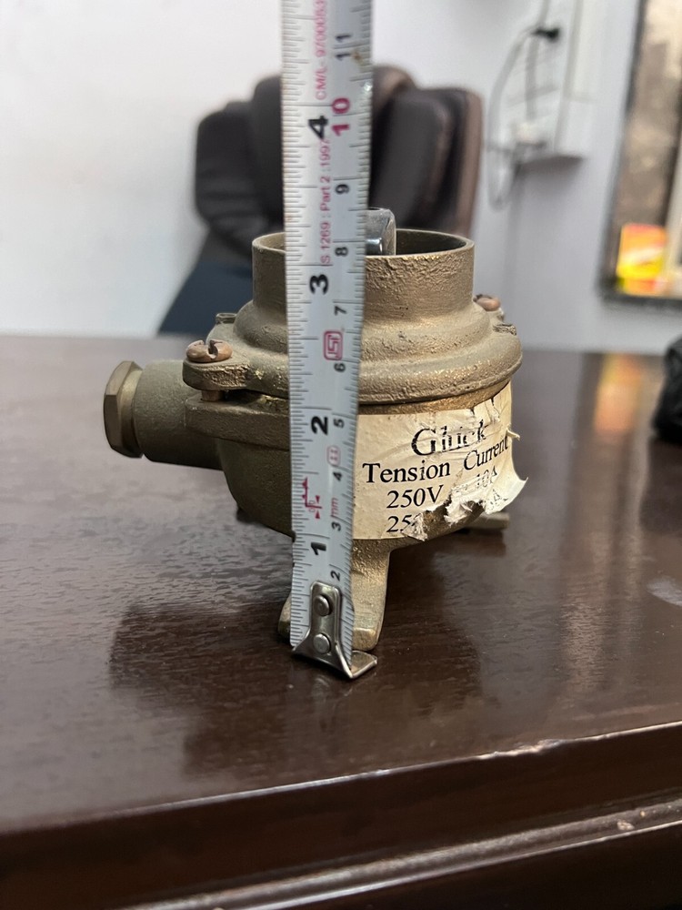 Brass Ship Switch & Socket – Original Industrial Nautical Electrical Fixture