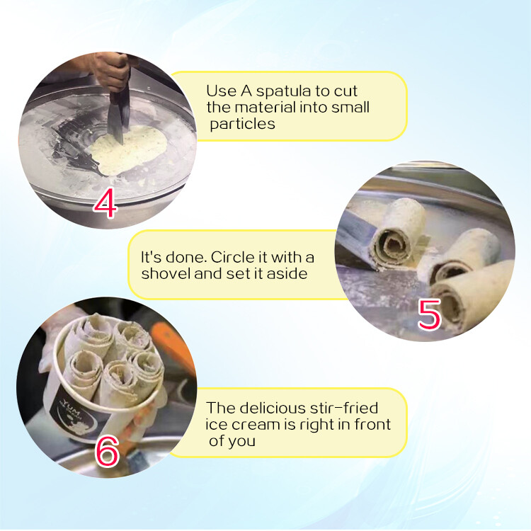 Kolice Commercia Single Pan Fried Ice Cream Machine Rolled Ice Cream Machine