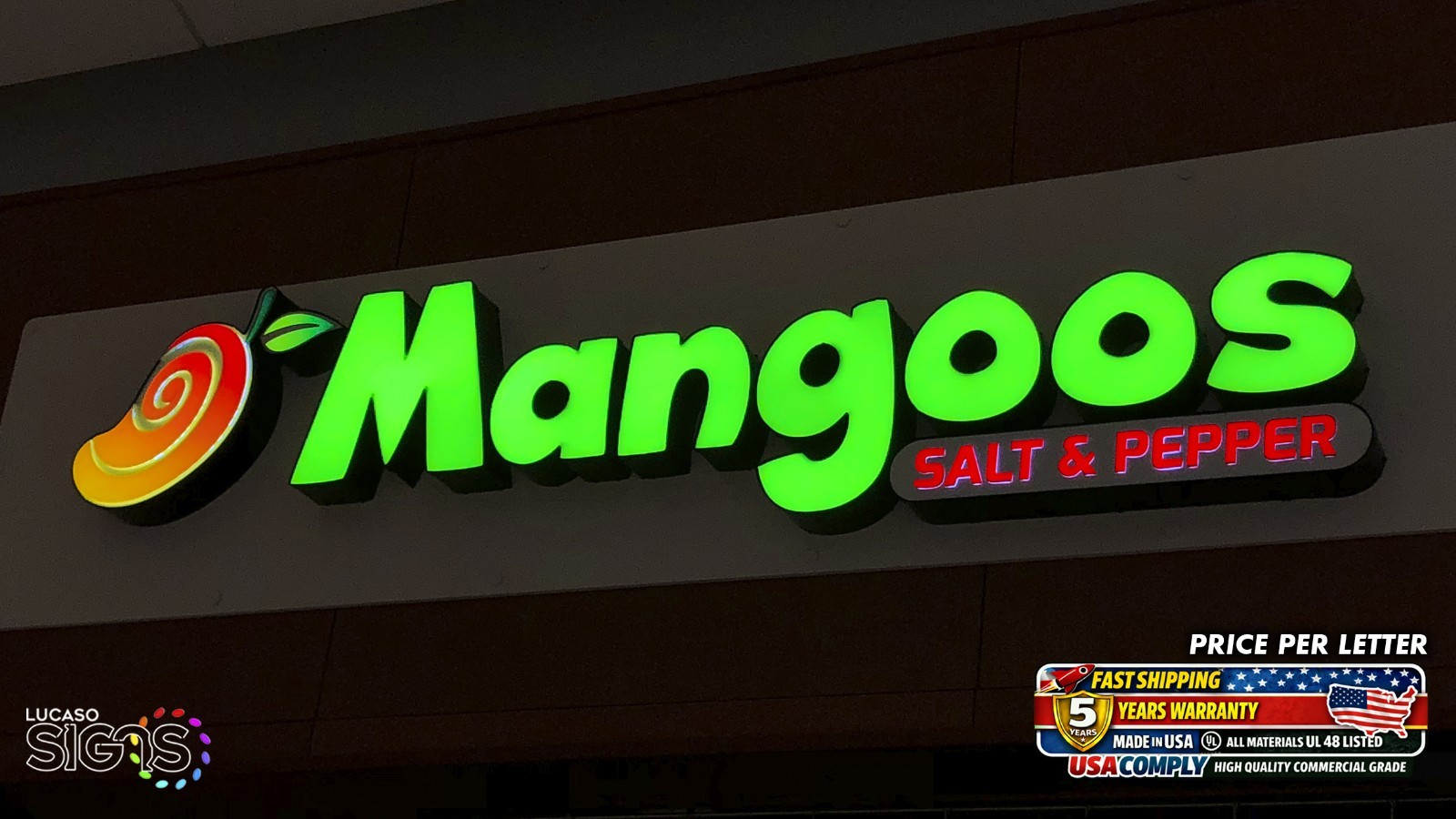 Custom LED Channel Letters Outdoor 3D Logo Storefront Business Sign Illuminated