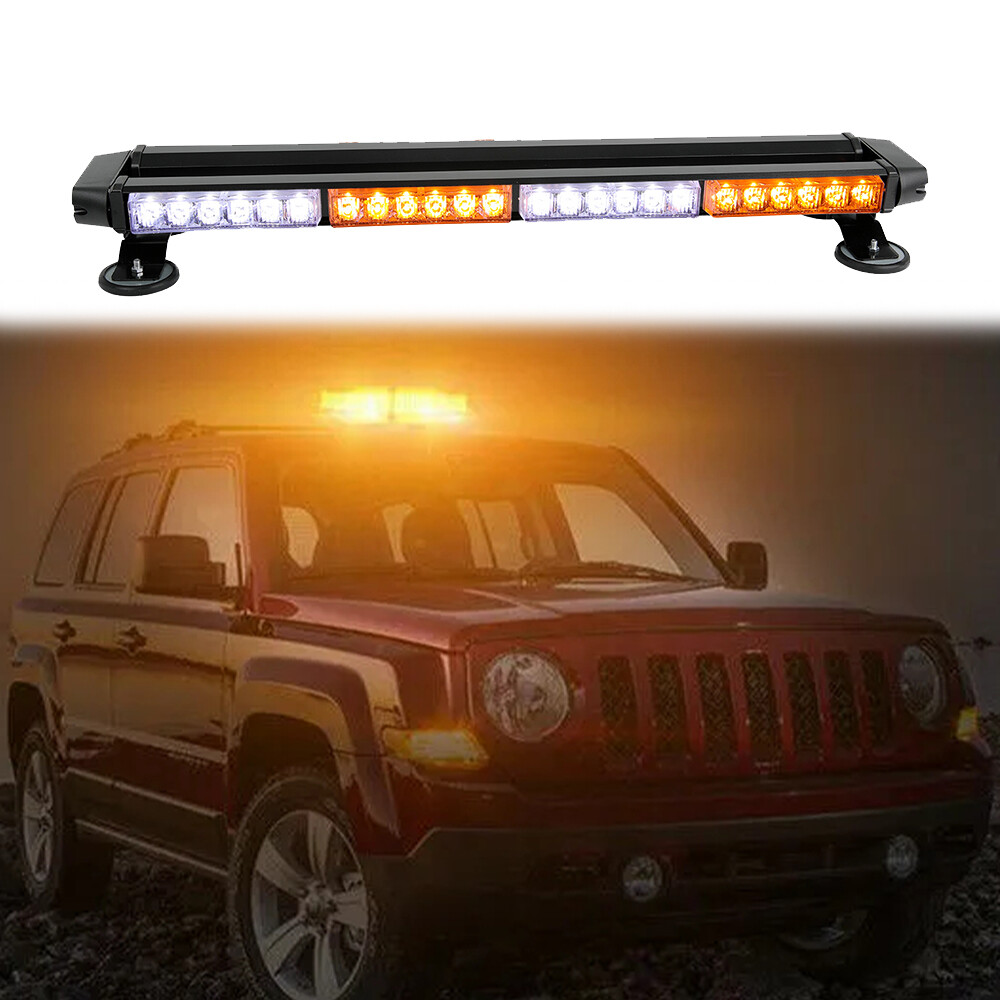For Jeep Gladiator Compass 54 LED Rooftop Strobe Light Bar Emergency Warning Kit