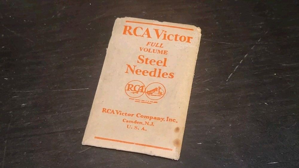 Gramophone phonograph needle packet Rca Victor Hmv Nipper Dog - empty