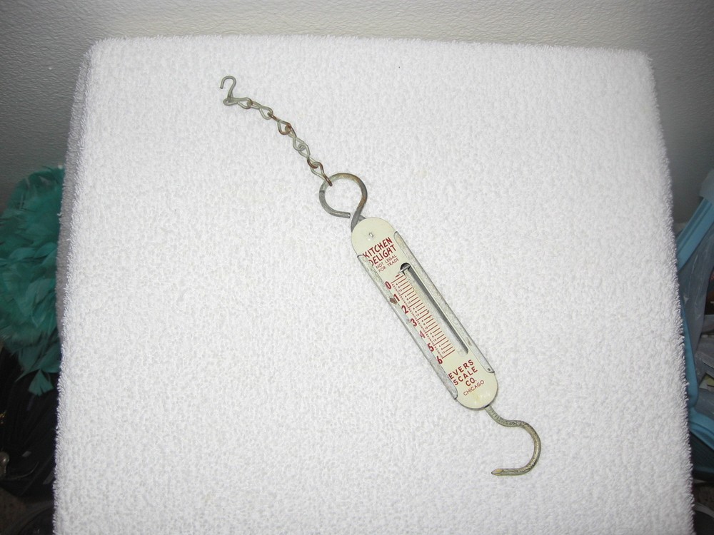 VINTAGE KITCHEN DELIGHT EVERS SCALE CO. CHICAGO