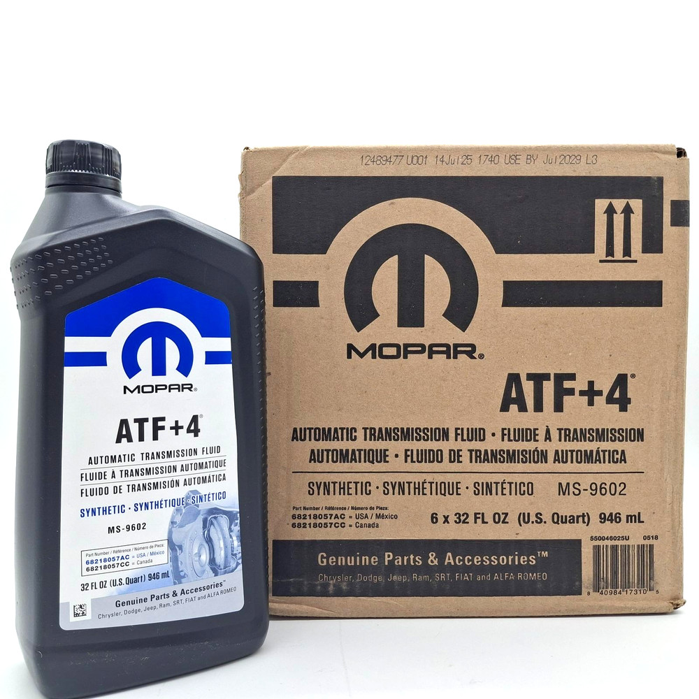 Mopar ATF+4 Automatic Transmission Fluid Case (6 Pack) FREE SHIPPING!!!