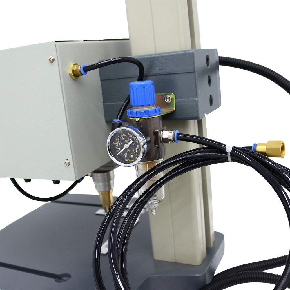 110V 6.7x4.3 Pneumatic Marking Machine,0–2 mm Depth Dot Peen Marking Machine