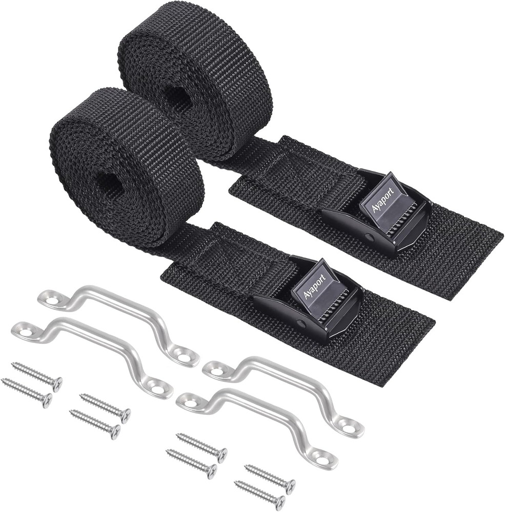 Battery Tie down Strap 48” Battery Box Hold down Kit, Tie down Kit, with Small S