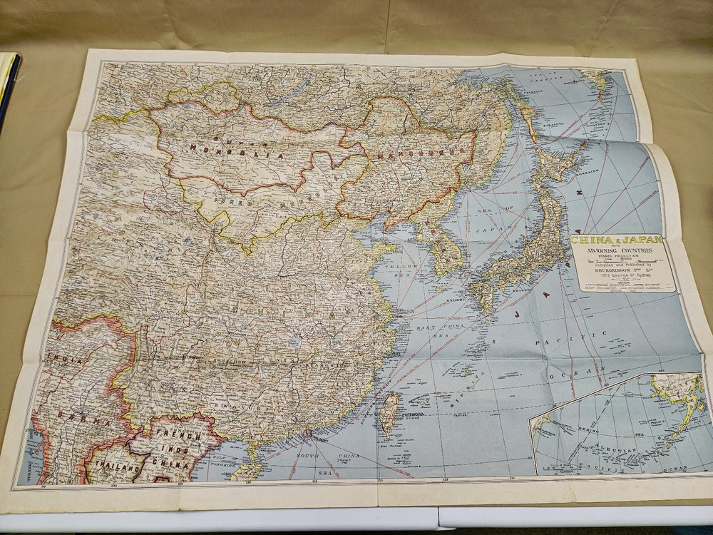 Literature & Maps from WWII footlocker