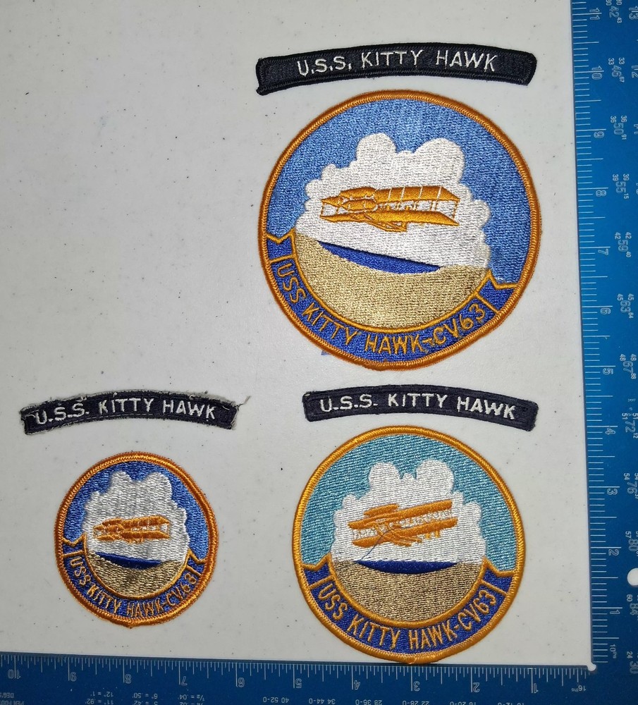 USS Kitty Hawk 3 Patch Lot