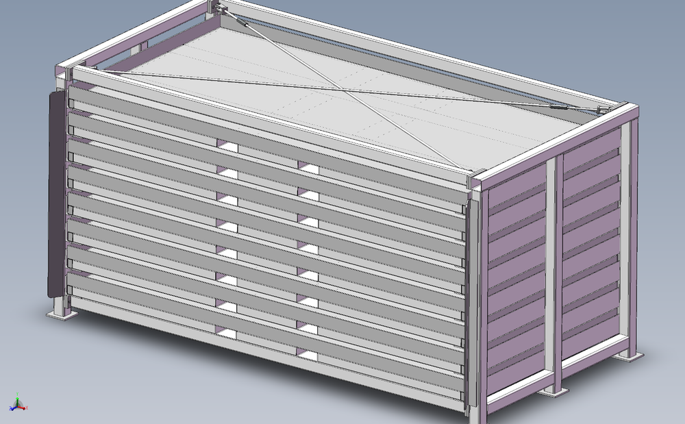 Sheet Metal Storage Racking System FIFO material shelving heavy duty shelves
