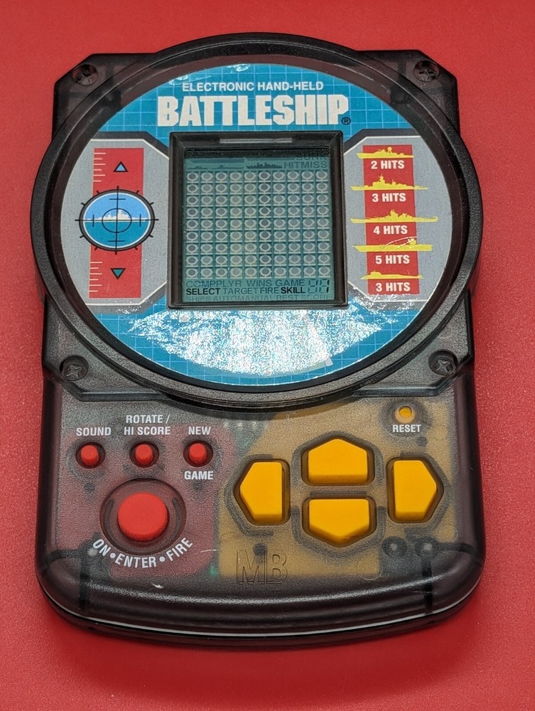 Battleship Electronic HandHeld Game 1995 Great Working Condition