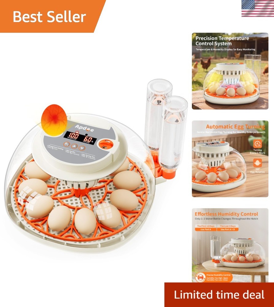 Ultimate Hatching Experience: HatchPro 12 Incubator with Automated Features