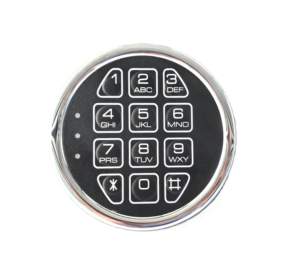 Gun Safe Lock Replacement Solenoid Lock & 2 master Keys Chrome Digital Keypad US