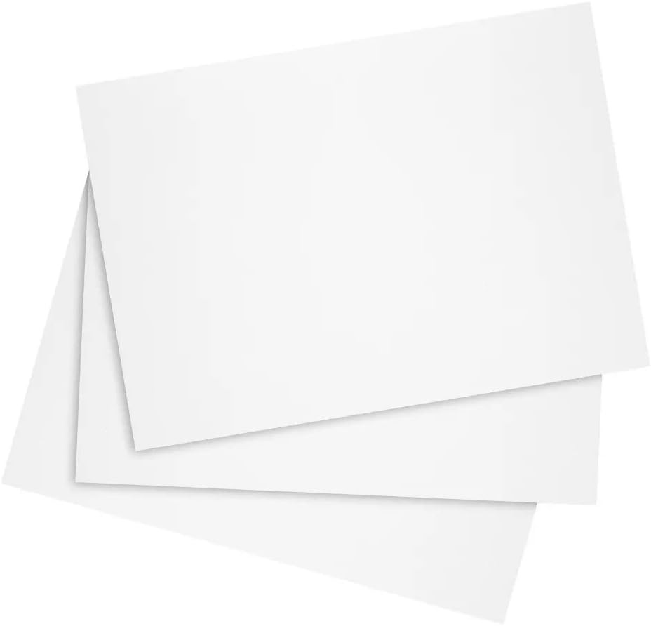 100 Pack of 3X5 Inches Thick Heavyweight Index Cards on 110Lb Card Stock - Perfe