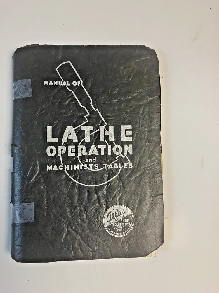 Atlas Lathe Operation Manual -USED