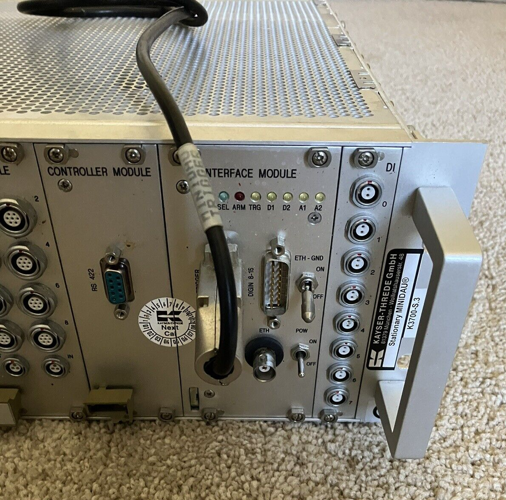 Kayser-Threde Amplifier Controller Interface Module Rack KM3730-S-6B2000-16.2