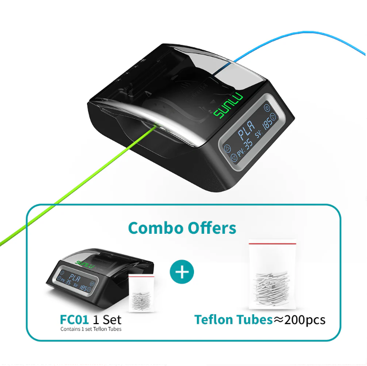 SUNLU FC01 Filament Connector for 1.75mm PLA/PETG/ABS Filaments With 400pcs PTFE