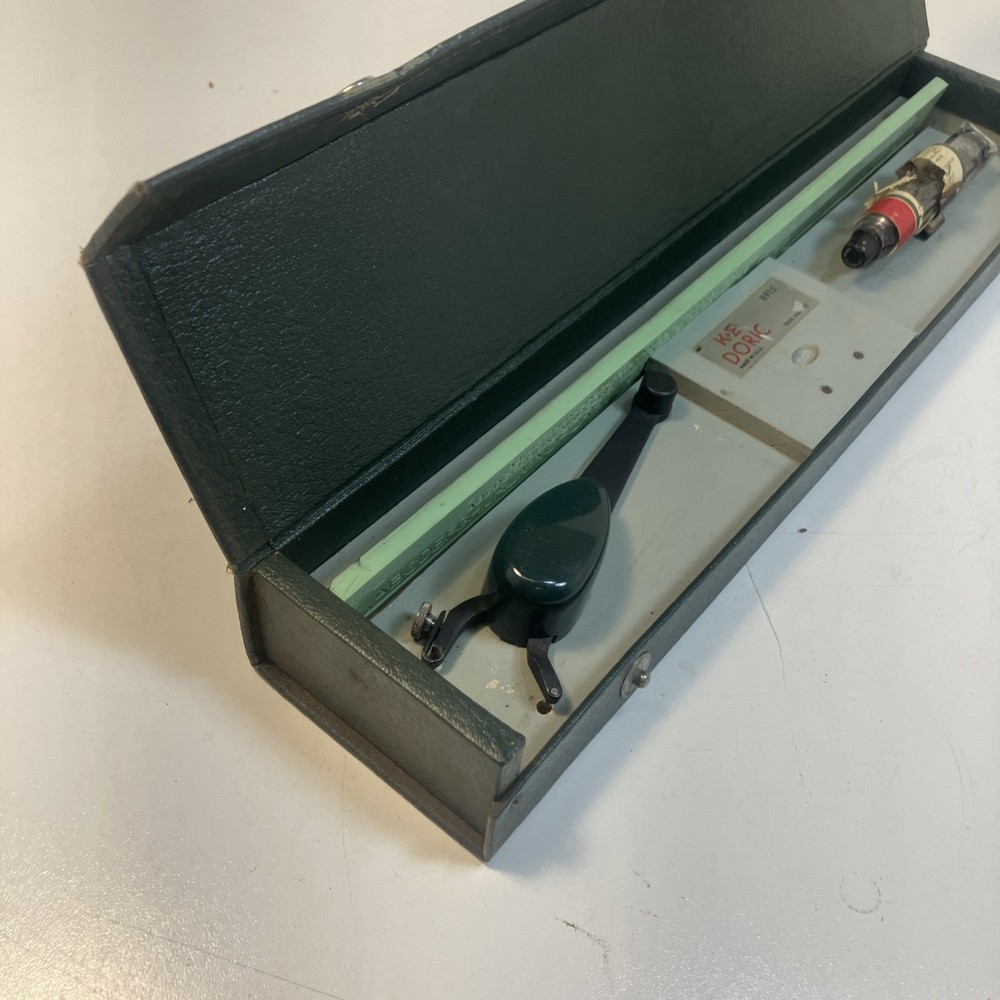 K&E KEUFFEL & ESSER DORIC DRAFTING LETTERING SET MODEL 8915 W/ CASE