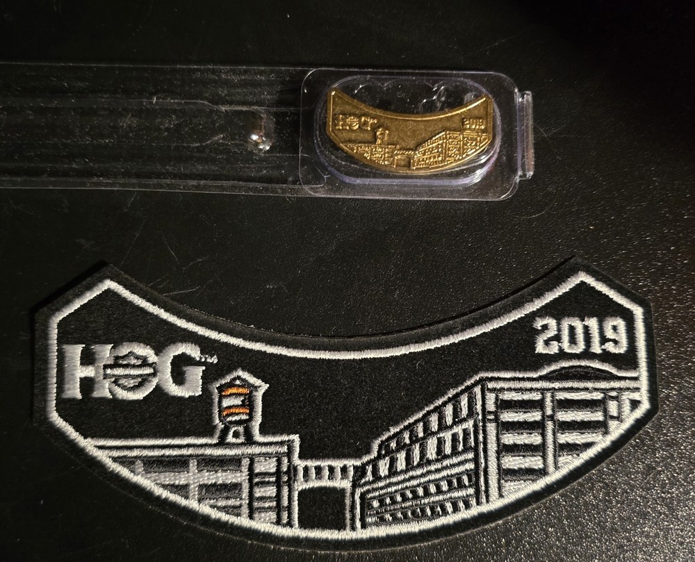 Harley Davidson HOG 2019 Patch and Pin - New