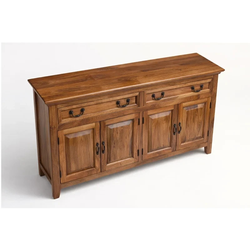 Jamya 69" Sideboard Solid Wood, Rustic Brown